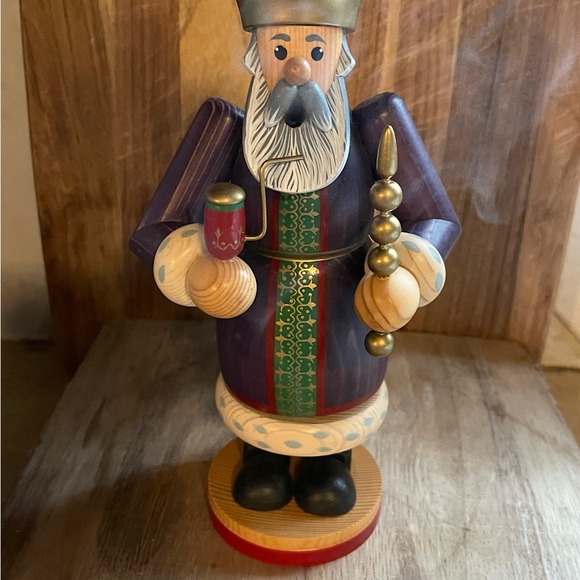 Smoking Pipe King Man.  Old World Christmas. Adorable. KING. Not a Nutcracker. - Picture 7 of 10